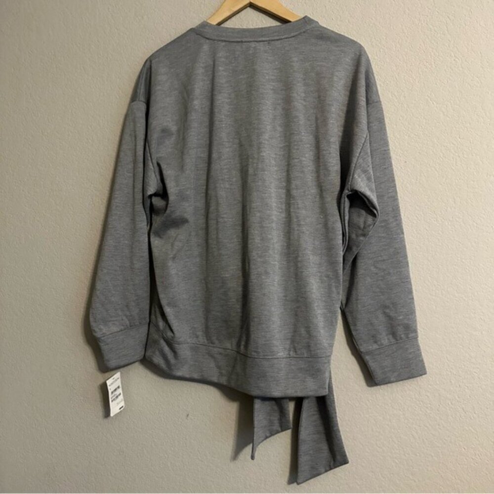 Trouvé Gray Women's Sweater with Tie Detail Size Small NWT - Picture 4 of 11